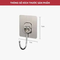 Móc inox dán tường chịu lực tốt - Móc treo đồ dán tường