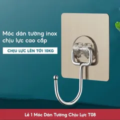 Móc inox dán tường chịu lực tốt - Móc treo đồ dán tường