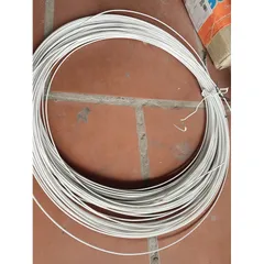 30 Mét dây thép bọc nhựa màu xanh, màu trắng - dây thép mềm dẻo 2.5li