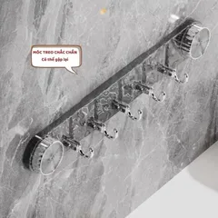 Thanh treo đồ hút trân không chịu lực tốt - móc thanh treo đồ
