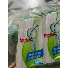 50 gói ( 3500 ống hút ) giá rẻ - ống hút cong tân tường khang