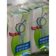 50 gói ( 3500 ống hút ) giá rẻ - ống hút cong tân tường khang