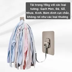 Móc dính tường to đại chịu lực 15kg - Móc treo