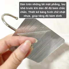 Móc dính tường to đại chịu lực 15kg - Móc treo
