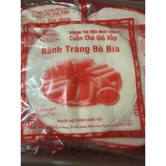 Tập 25 lá bánh tráng bò bía cuốn chả giò giòn xốp size 20cm
