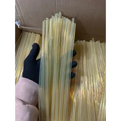 10 Keo nến nhỏ màu vàng nâu 0.7cm - Keo nến bám dính cực tốt dài 30cm