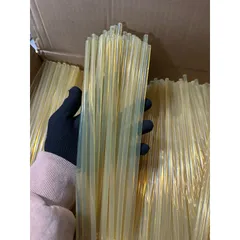 10 Keo nến nhỏ màu vàng nâu 0.7cm - Keo nến bám dính cực tốt dài 30cm