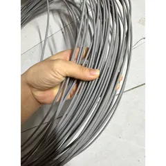 10 Mét dây thép bọc nhựa màu xanh than,màu ghi xám loại 3.5li