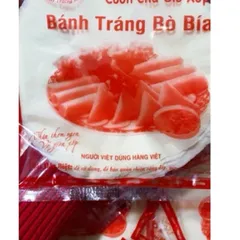 10 gói gồm 300 lá bánh cuốn bò bía size 20cm - Bánh đa nem bò bía thơm ngon