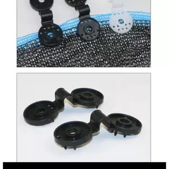 Sét 50 cái kẹp cố định lưới, bạt màu đen - Kẹp giữ lưới che nắng, kẹp bạt tiện dụng nhanh chóng