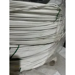 10 Mét dây thép bọc nhựa màu trắng 3.5li không rỉ - Dây thép uốn dẻo