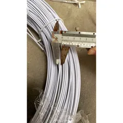 10 Mét dây thép bọc nhựa màu trắng 2.5li - Dây thép uốn dẻo