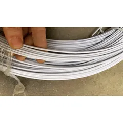 10 Mét dây thép bọc nhựa màu trắng 2.5li - Dây thép uốn dẻo