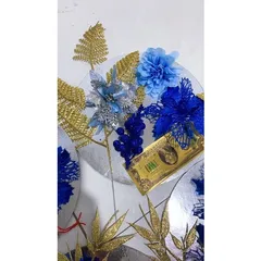 [ Tặng kèm keo nến ] Set hoa lá cành trang trí giỏ quà tháp bánh kẹo