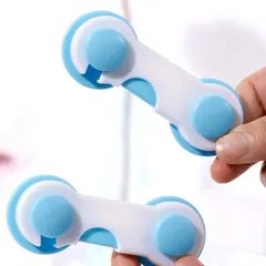 2 Móc tủ lạnh - chốt khoá tủ, ngăn kéo tủ an toàn cho mọi nhà