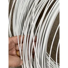 10 Mét Dây Thép Bọc Nhựa Màu Trắng 2,5 li và 3,5 li Uốn Dẻo