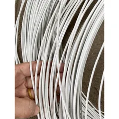 10 Mét Dây Thép Bọc Nhựa Màu Trắng 2,5 li và 3,5 li Uốn Dẻo