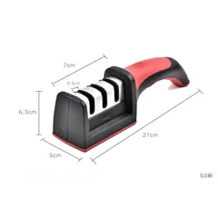 Dụng Cụ Mài Dao Đa Năng - Mài Dao Cầm Tay 3 rãnh dụng cụ mài dao với màu sắc độc đáo gá mài kéo đa năng