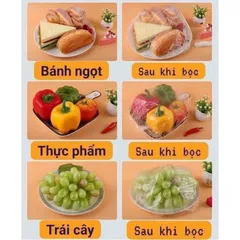 Túi bọc thực phẩm nilong co giãn đa năng gói ~ 100 cái