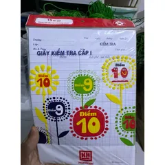 Giấy kiểm tra dòng kẻ 5 ô ly Hồng Hà