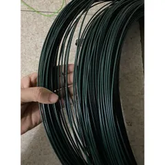 10 Mét dây thép bọc nhựa loại 3.5li màu xanh uốn dẻo