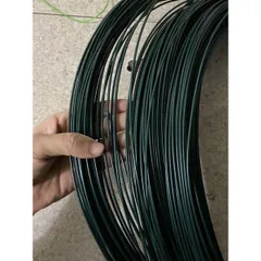 10 Mét dây thép bọc nhựa loại 3.5li màu xanh uốn dẻo