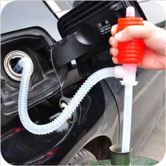 Dụng cụ bơm hút xăng dầu ô tô xe máy, hút bia rượu bằng nhựa