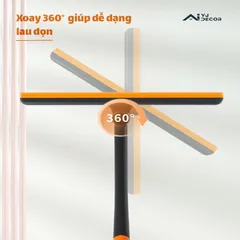 Cây lau kính 3 trong 1 đa năng - dụng cụ lau kính siêu sạch