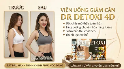 Viên Uống GIẢM CÂN DR DETOXI 4D Diet Supplement Nhật Bản - Đốt Cháy Mỡ Thừa, Kiểm Soát Cân Nặng Hiệu Quả 