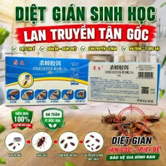 Thuốc (Gel) diệt Gián sinh học, lan truyền tận gốc - Hộp 8 viên nhỏ