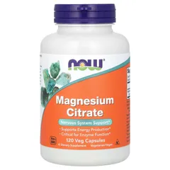 Viên uống bổ sung Magnesium Citrate 120 viên Now - Hàng Mỹ