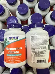 Viên uống bổ sung Magnesium Citrate 120 viên Now - Hàng Mỹ