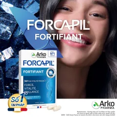 [CHÍNH HÃNG] Viên Uống Phục Hồi Tóc & Móng Forcapil Fortifiant Pháp (Hộp 60 Viên)