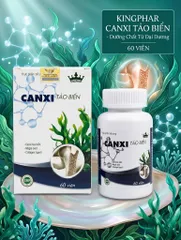 Viên Uống Canxi Tảo Biển Kingphar 60 viên - Bổ Sung Canxi, Phát Triển Chiều Cao, Ngừa Loãng Xương