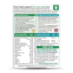 Vitabiotics Pregnacare Breast Feeding - Hấp thụ qua sữa mẹ kích thích phát triển trí não và thị giác toàn diện của trẻ sơ sinh chính hãng Anh
