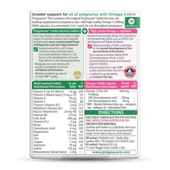 Vitabiotics Pregnacare Plus Omega 3 - Tăng cường sức đề kháng hỗ trợ giảm tình trạng ốm nghén mệt mỏi ở mẹ bầu chính hãng Anh