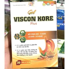 Gel Viscon Kore Plus Hỗ Trợ Dạ Dày, Chăm Sóc Niêm Mạc Dạ Dày, Hỗ Trợ Giảm Khó Chịu Do Trào Ngược Dạ Dày Thực Quản