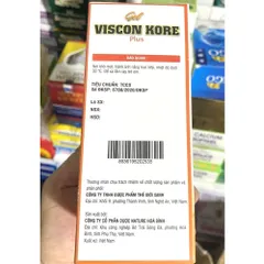 Gel Viscon Kore Plus Hỗ Trợ Dạ Dày, Chăm Sóc Niêm Mạc Dạ Dày, Hỗ Trợ Giảm Khó Chịu Do Trào Ngược Dạ Dày Thực Quản