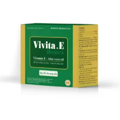 VIVITA. E ROSTEX Vitamin e 400 đẹp da, mờ thâm, chống lão háo, làm sáng và mịn da, sáng tự nhiên có tinh chất nha đam 