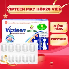 Vipteen hỗ trợ tăng chiều cao ( D3 MK7 ) hộp 20 viên