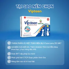 Vipteen hỗ trợ tăng chiều cao ( D3 MK7 ) hộp 20 viên