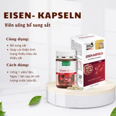 Viên Uống Bổ Sung Sắt Eisen Kapseln 60 Viên - Hỗ Trợ Thiếu Máu, Chính Hãng Sanct Bernhard Đức