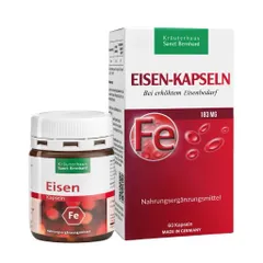 Viên Uống Bổ Sung Sắt Eisen Kapseln 60 Viên - Hỗ Trợ Thiếu Máu, Chính Hãng Sanct Bernhard Đức