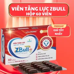 [Hộp 60v] Viên tăng lực nhân sâm tỏi đen ZBull New Brand M Tâm Dược hỗ trợ khôi phục sức khoẻ tăng đề kháng 885016