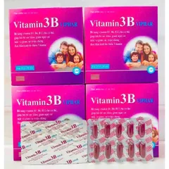 cao thể trạng, hỗ trợ kén ăn, người suy nhược, bị lao lực, mất ngủ Vitamin 3B Viphar B1 B6 B12 Bổ Sung Vitamin Nhóm B, Hỗ Trợ Bồi Bổ Cơ Thể, Nâng Cao Thể Trạng Cho Người Mệt Mỏi, Ăn Uống Kém