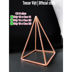 (Phạm Tráng Tensor Việt) Kim tự tháp Nubian bằng đồng đặt bàn làm việc, phòng ngủ