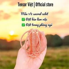 (Phạm Tráng Tensor Việt) Bộ điều hòa môi trường (Harmonizer) đồng đỏ nguyên chất size lớn, tensor rings