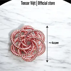 (Phạm Tráng Tensor Việt) Mặt dây chuyền tensor đồng nguyên chất hình xuyến hai lớp 177mhz