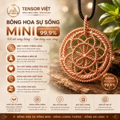 (Phạm Tráng Tensor Việt) Bông hoa sự sống mini 144mhz đồng đỏ nguyên chất