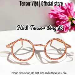 (Phạm Tráng Tensor Việt) Kính tensor đồng đỏ nguyên chất dành cho nam nữ và trẻ em